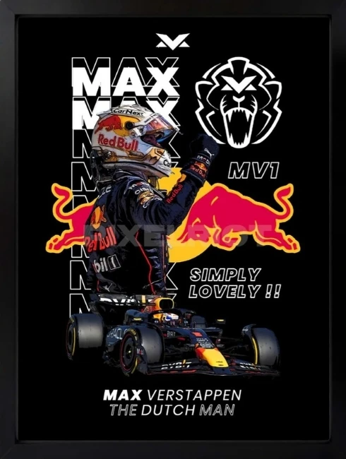 Max Verstappen Red Bull Racing F1 Duvar Tablosu 1. Fotoğraf