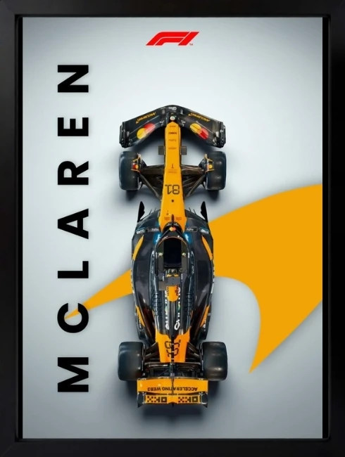 McLaren Formula 1 Modern Poster Duvar Tablosu 1. Fotoğraf