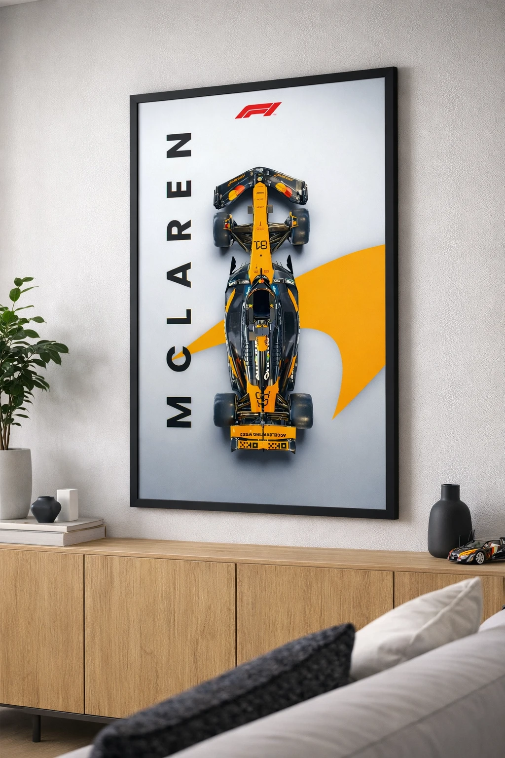 McLaren Formula 1 Modern Poster Duvar Tablosu 2. Fotoğraf