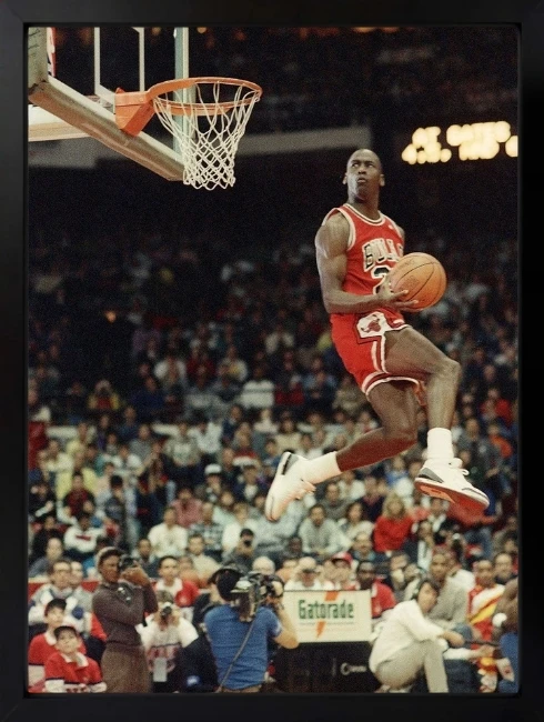Michael Jordan Smaç Duvar Tablosu 1. Fotoğraf