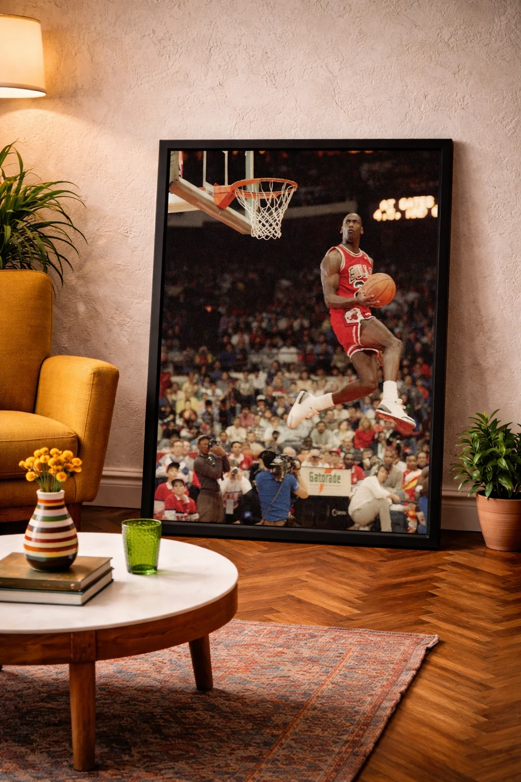 Michael Jordan Smaç Duvar Tablosu 2. Fotoğraf