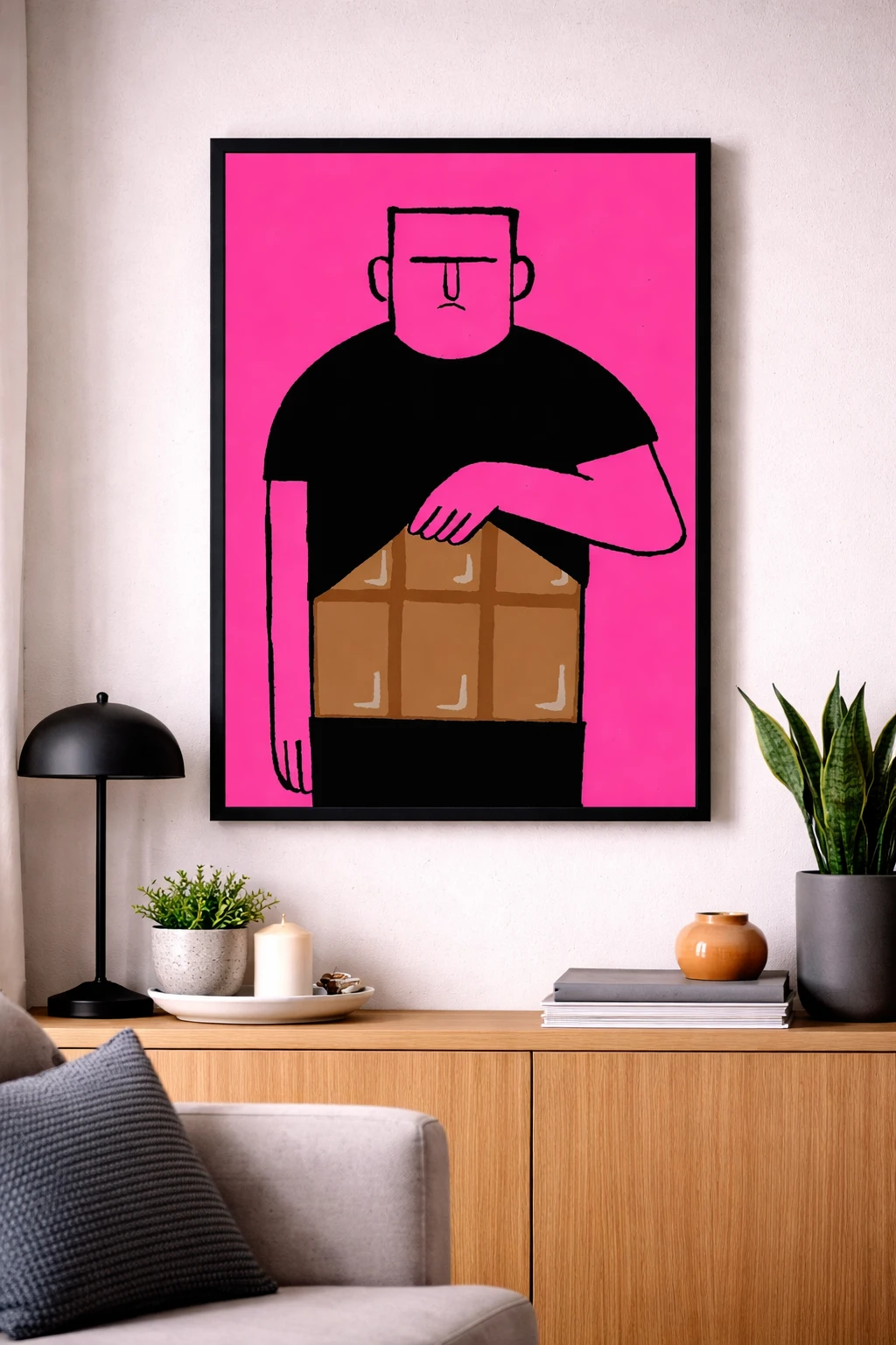 Minimal Figür İllüstrasyon Duvar Tablosu