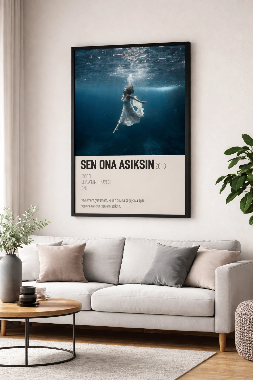 Model - Sen Ona Aşıksın Duvar Tablosu 2. Fotoğraf