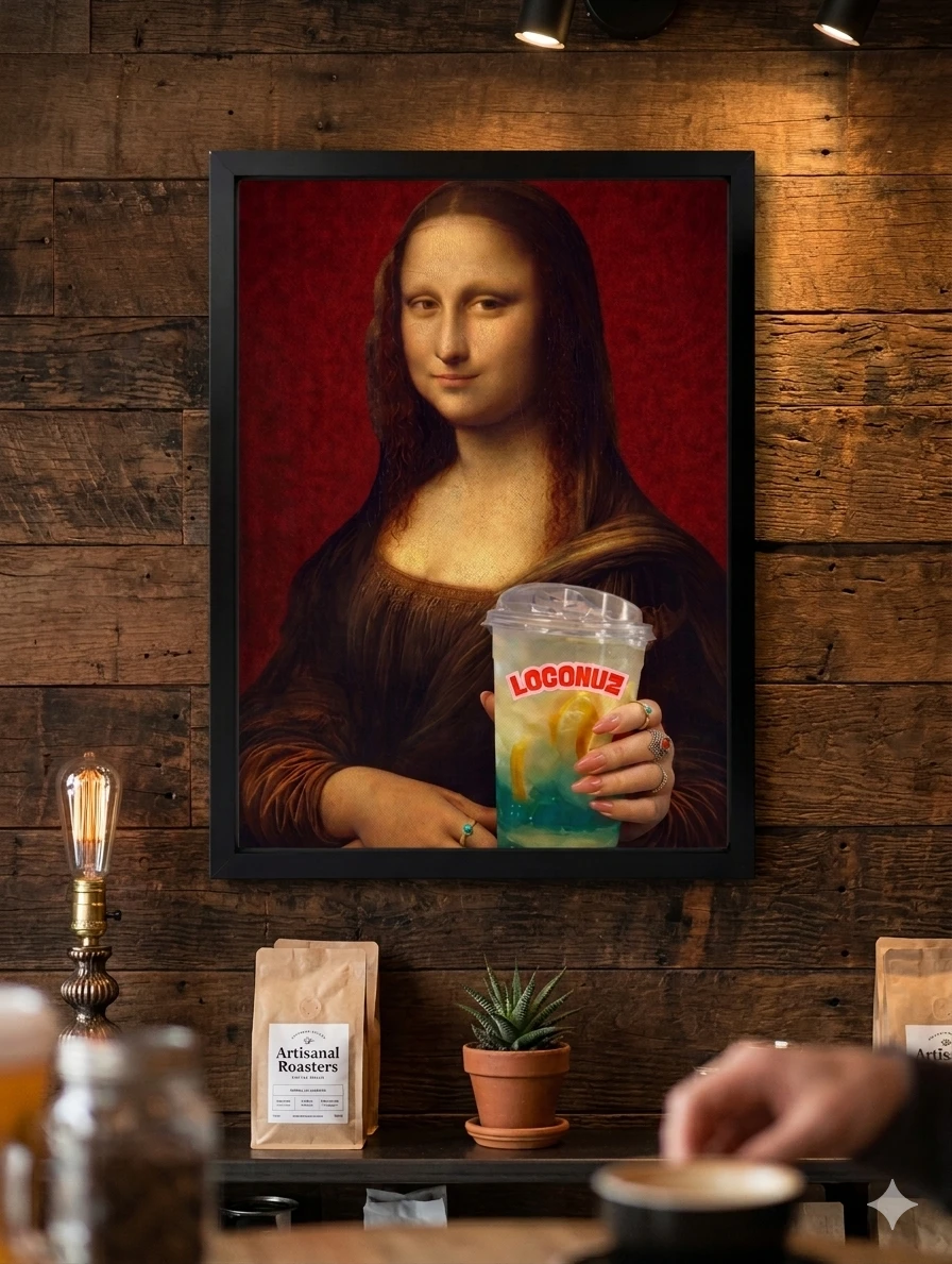 Mona Coffee Art Duvar Tablosu