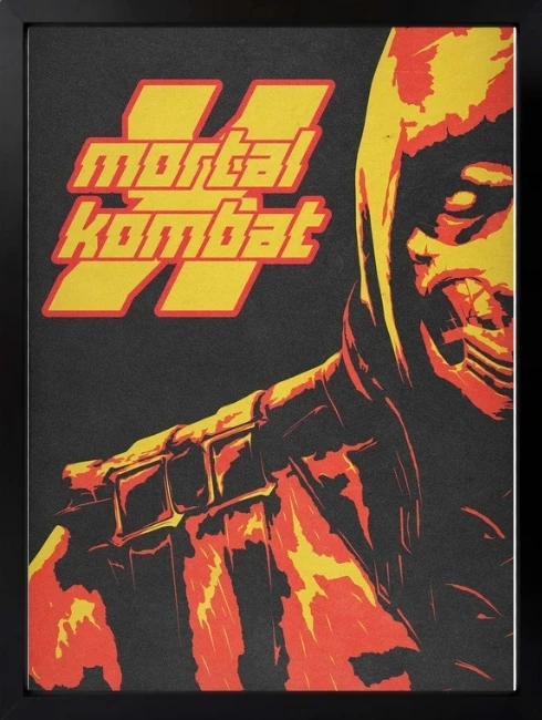 Mortal Kombat Poster Duvar Tablosu 1. Fotoğraf
