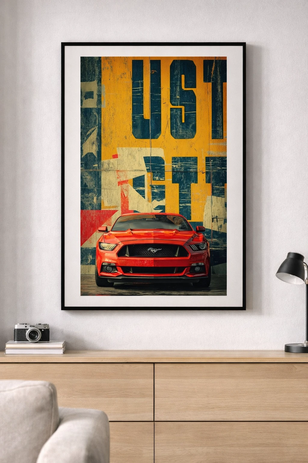 Mustang Portre Duvar Tablosu