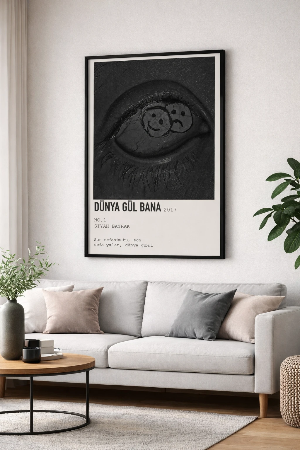 No.1 - Dünya Gül Bana Duvar Tablosu 2. Fotoğraf