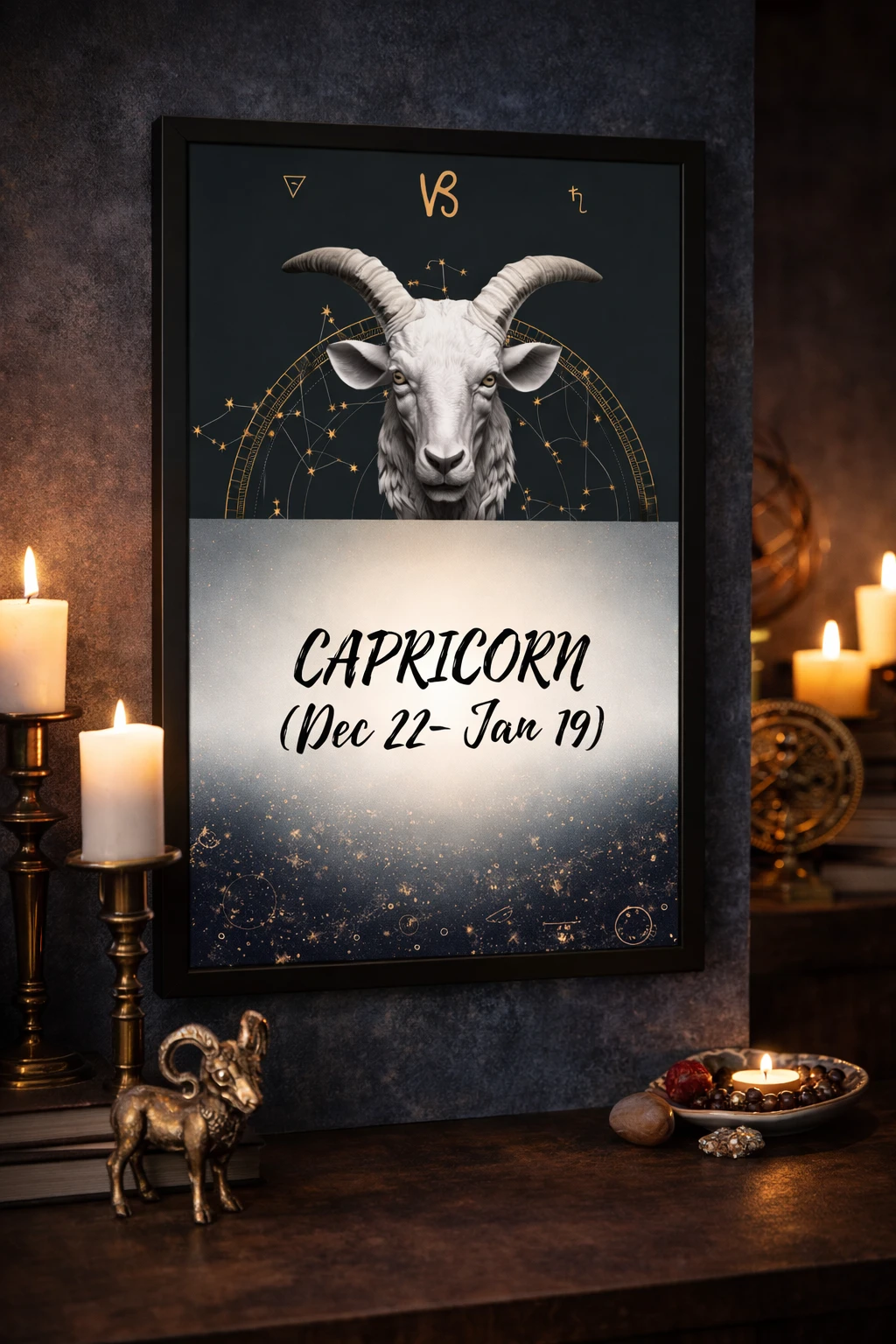 Capricorn Duvar Tablosu 1. Fotoğraf