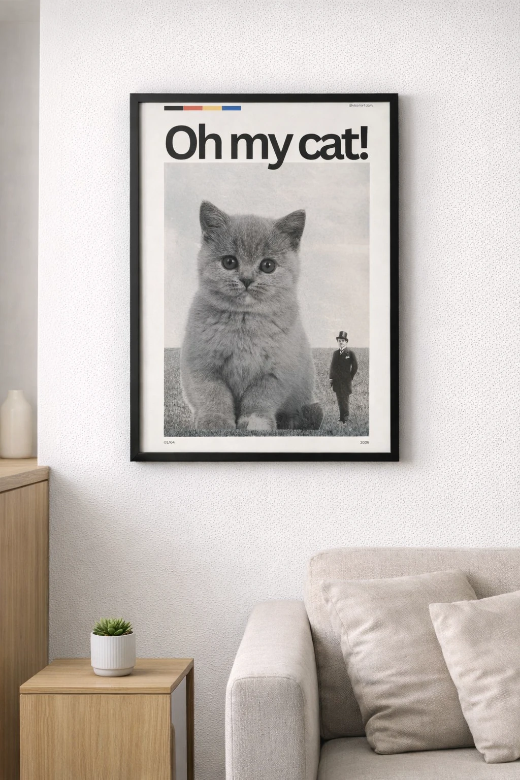 Oh My Cat Duvar Tablosu