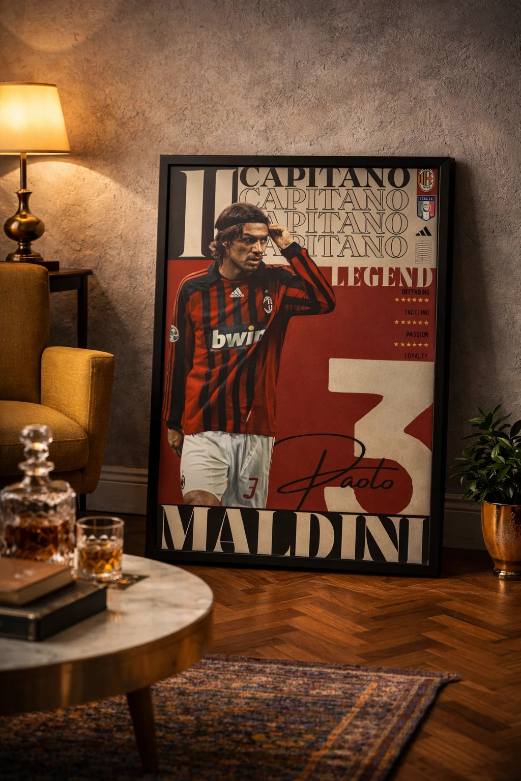 Paolo Maldini 3 Duvar Tablosu 2. Fotoğraf