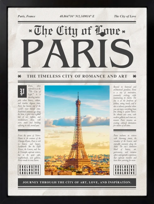 Paris Duvar Tablosu 2. Fotoğraf