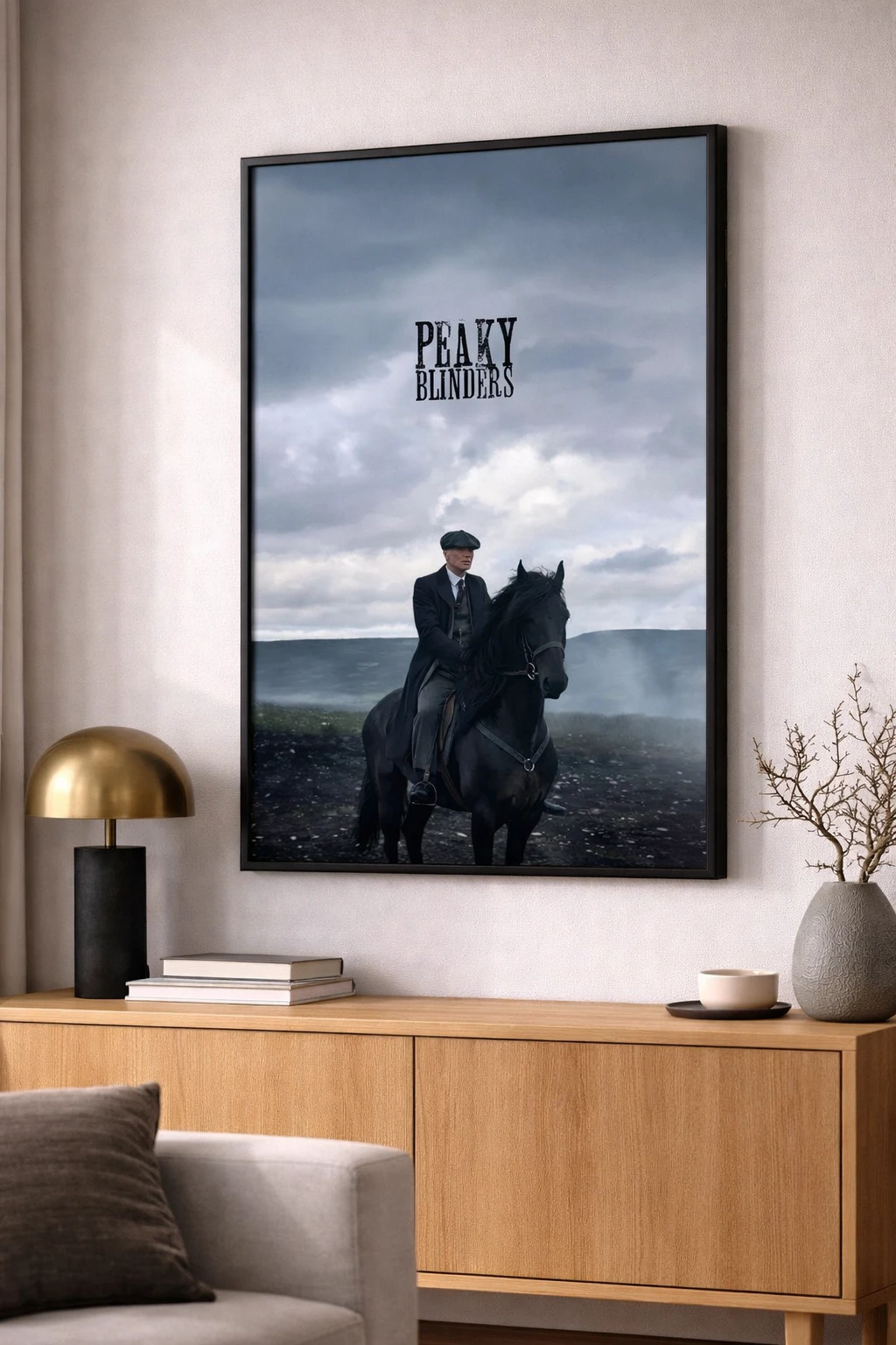 Peaky Blinders Kara At Duvar Tablosu 2. Fotoğraf