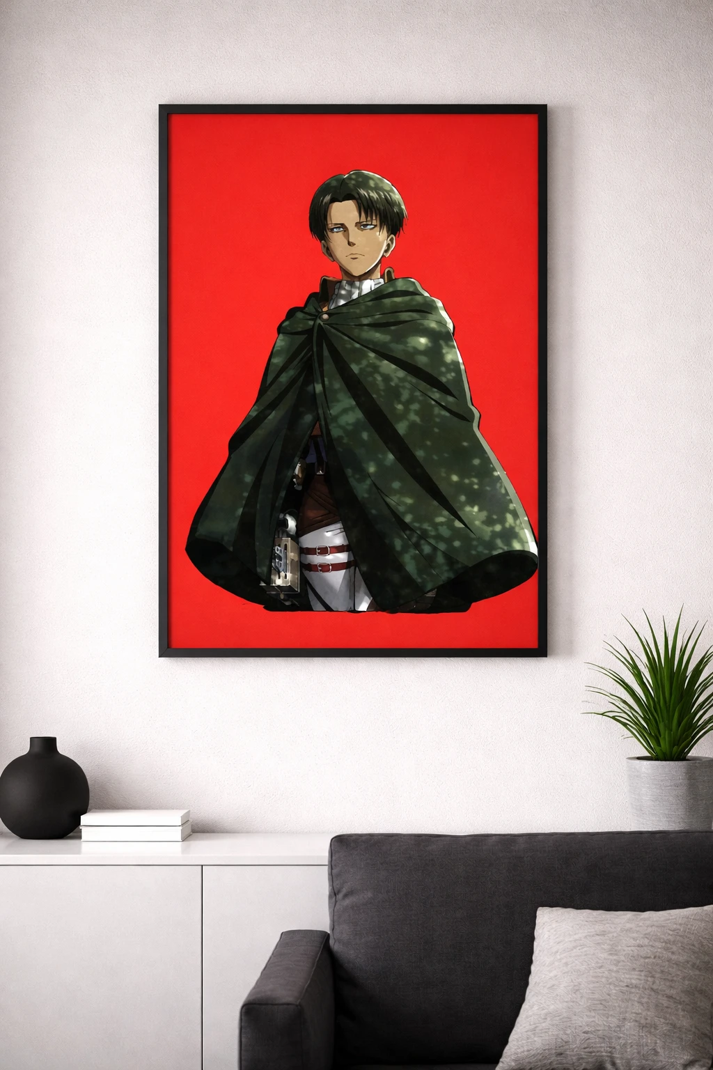 Pelerinli Anime Duvar Tablosu 2. Fotoğraf