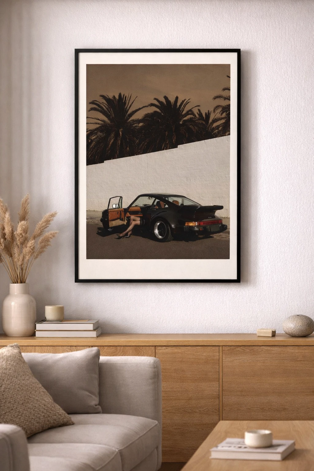 Porsche 911 Retro Duvar Tablosu