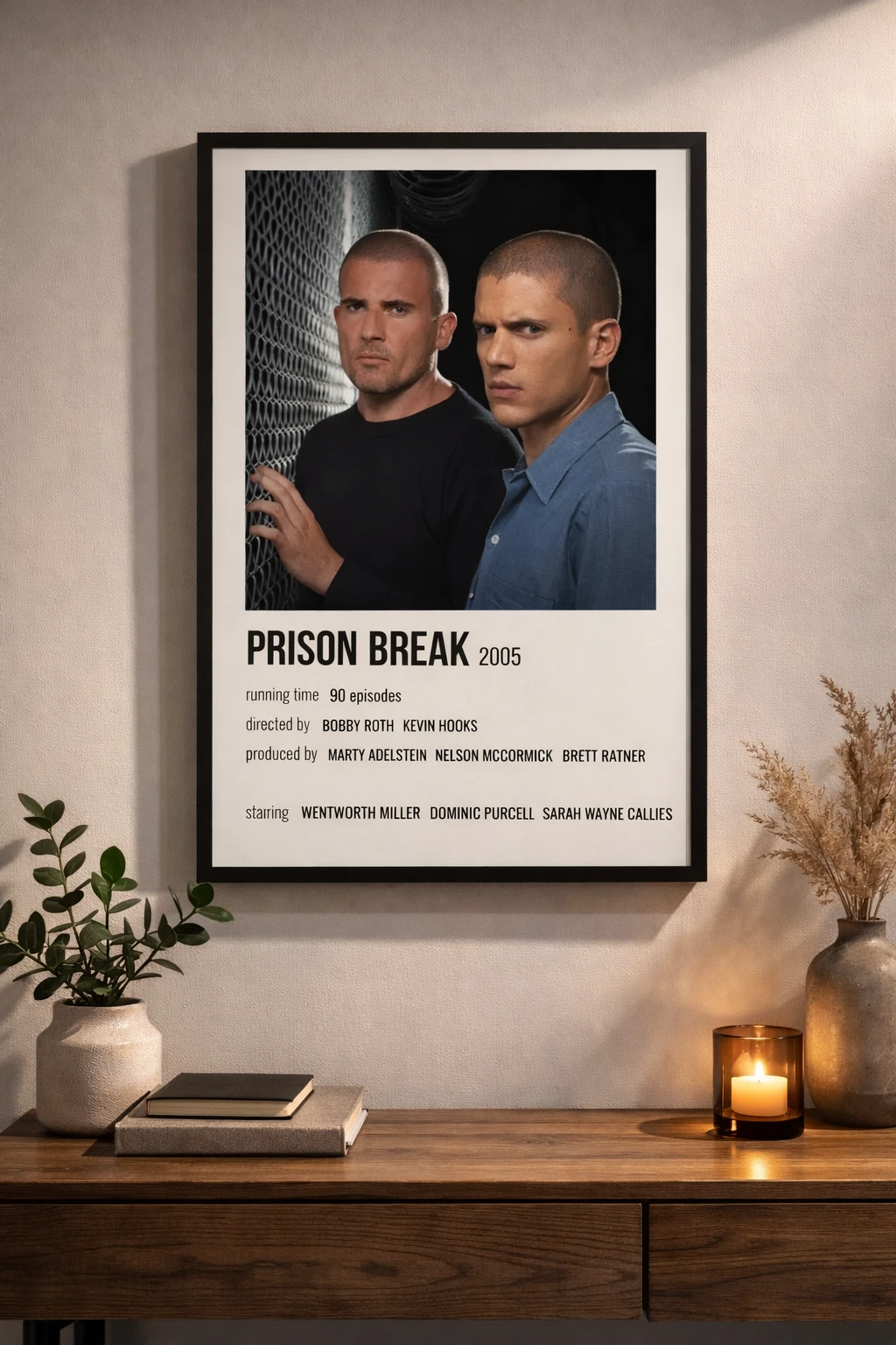 Prison Break Poster Duvar Tablosu 2. Fotoğraf