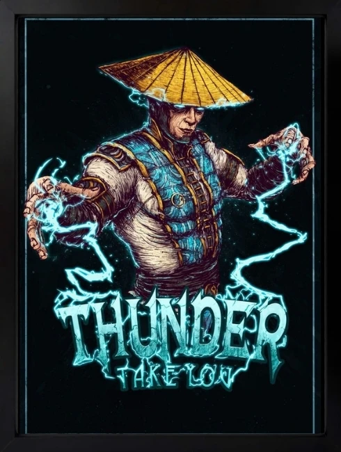 Raiden Mortal Kombat Duvar Tablosu 1. Fotoğraf