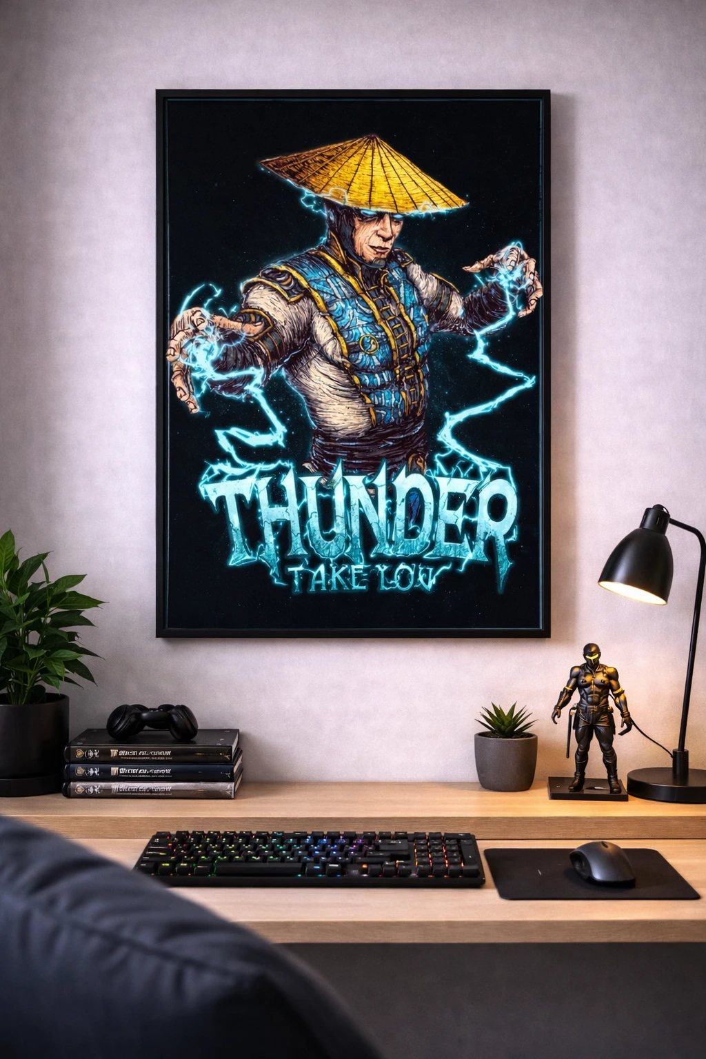 Raiden Mortal Kombat Duvar Tablosu 2. Fotoğraf