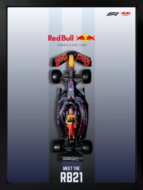 Red Bull Racing RB21 Formula 1 Duvar Tablosu 1. Fotoğraf