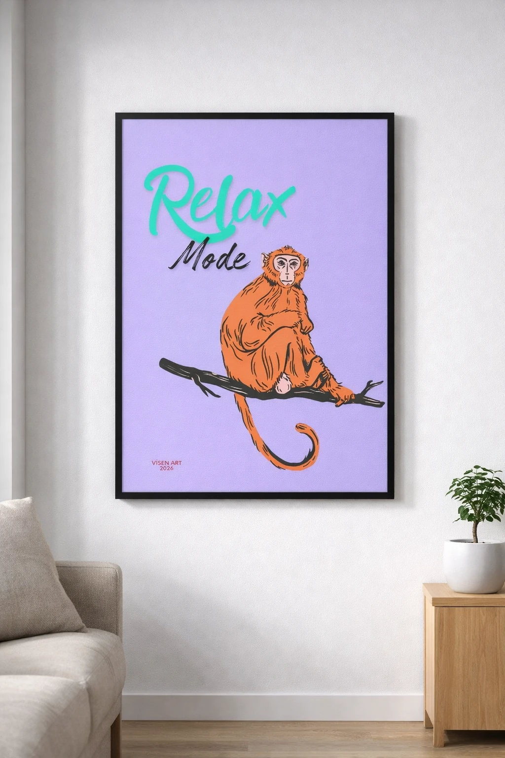 Relax Mode Duvar Tablosu 2. Fotoğraf