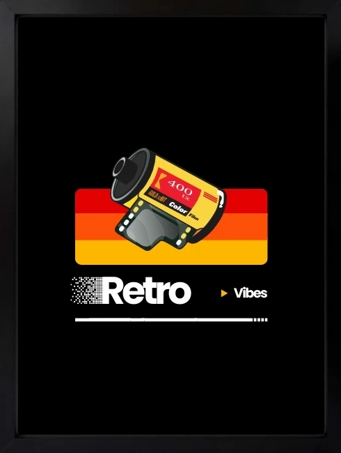 Retro Vibes Duvar Tablosu 1. Fotoğraf