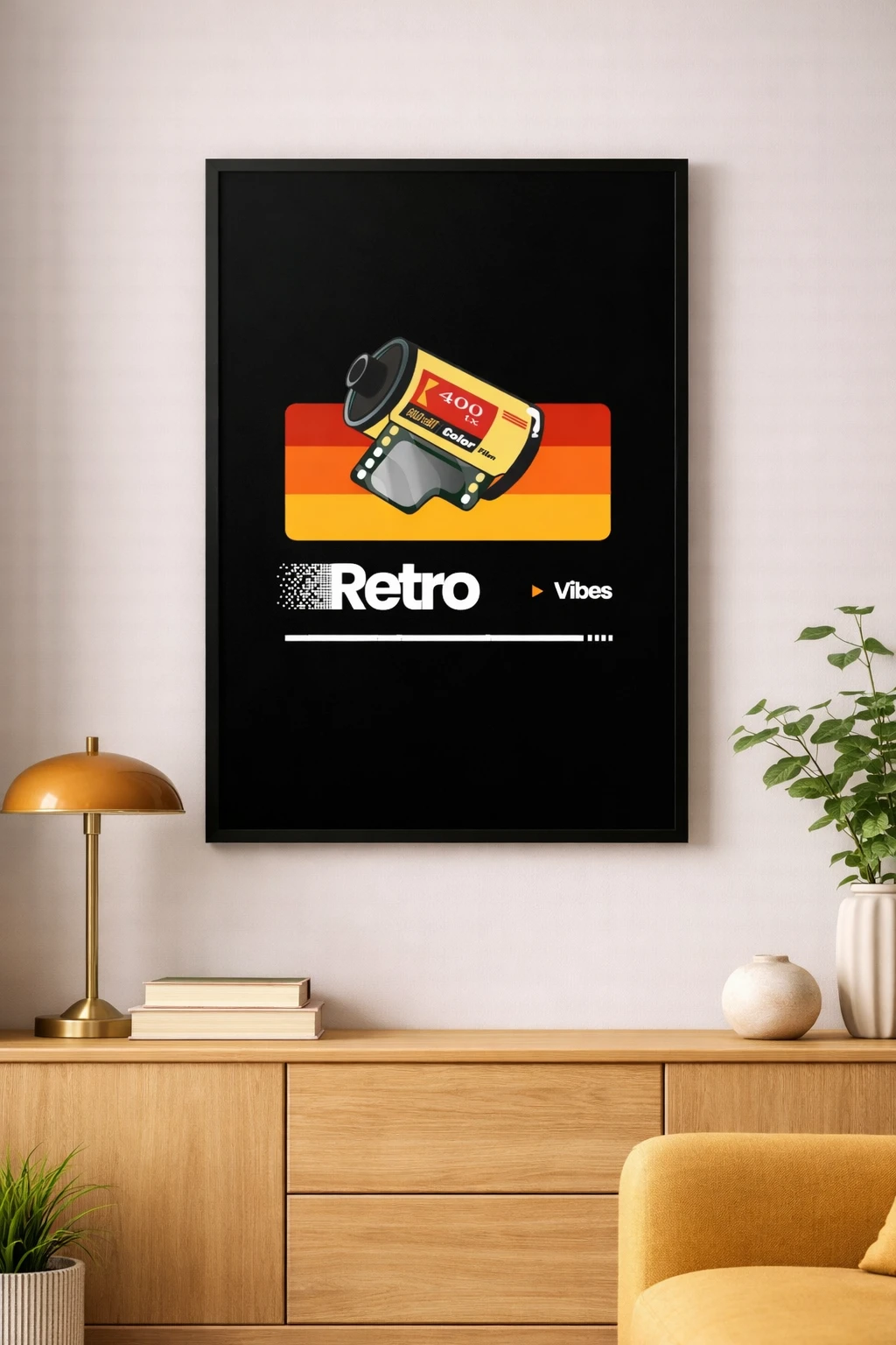 Retro Vibes Duvar Tablosu 2. Fotoğraf