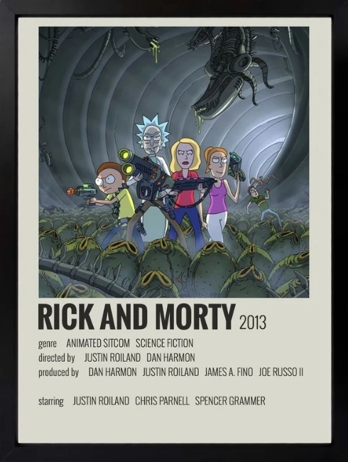 Rick and Morty Duvar Tablosu 1. Fotoğraf