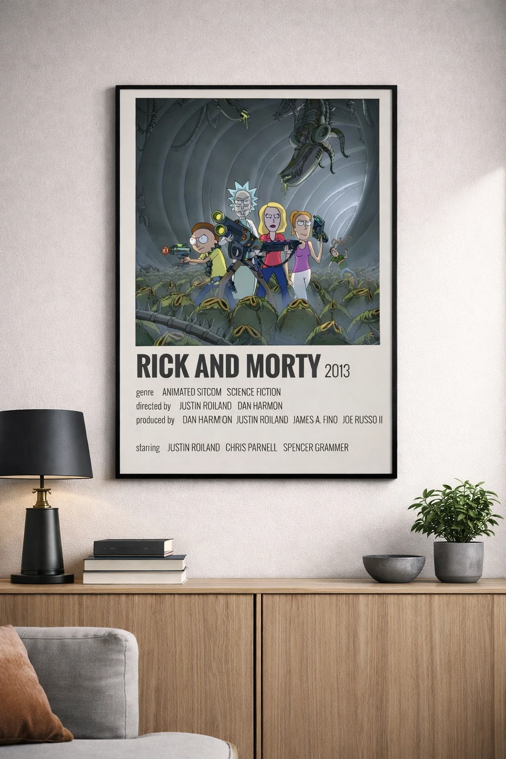 Rick and Morty Duvar Tablosu 2. Fotoğraf