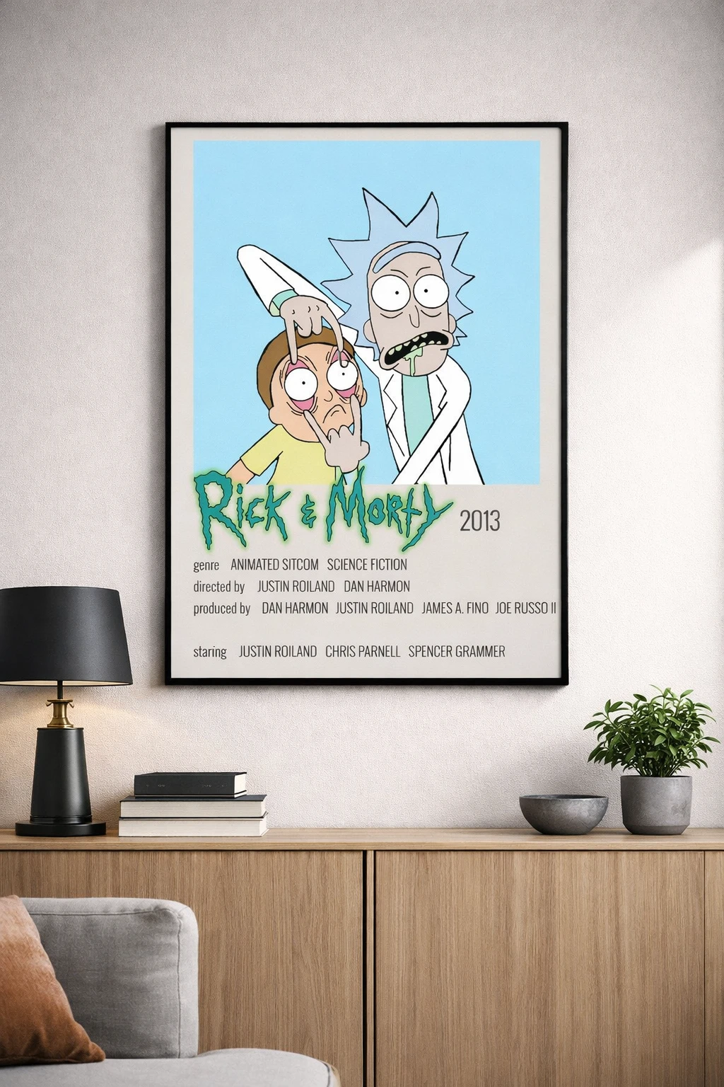 Rick and Morty Poster Duvar Tablosu 2. Fotoğraf