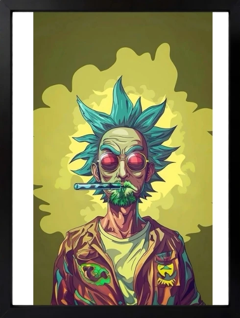 Rick Sanchez Mixart Duvar Tablosu 1. Fotoğraf