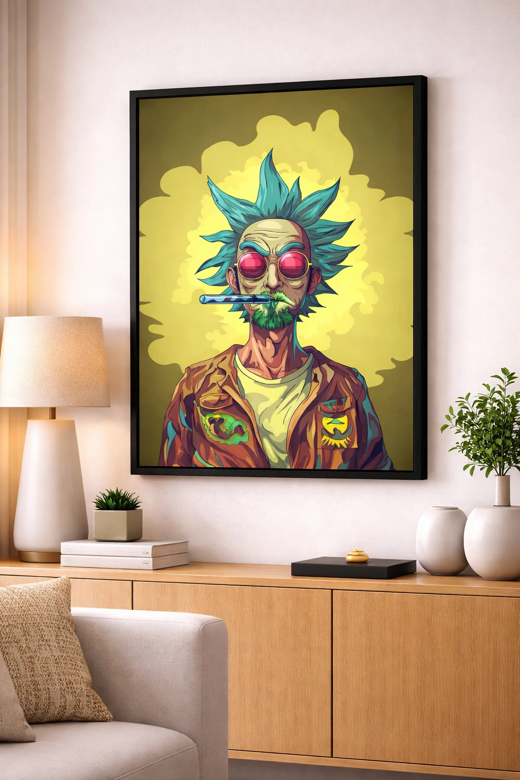 Rick Sanchez Mixart Duvar Tablosu 2. Fotoğraf