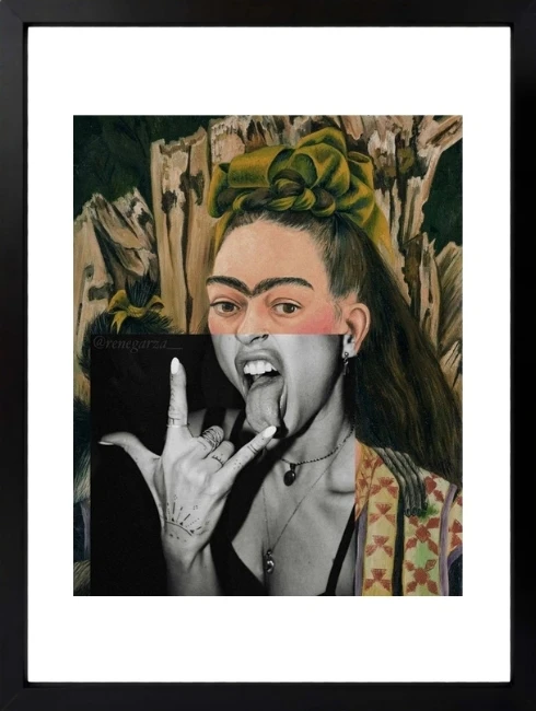 Rock Sanat Mixart Duvar Tablosu 1. Fotoğraf