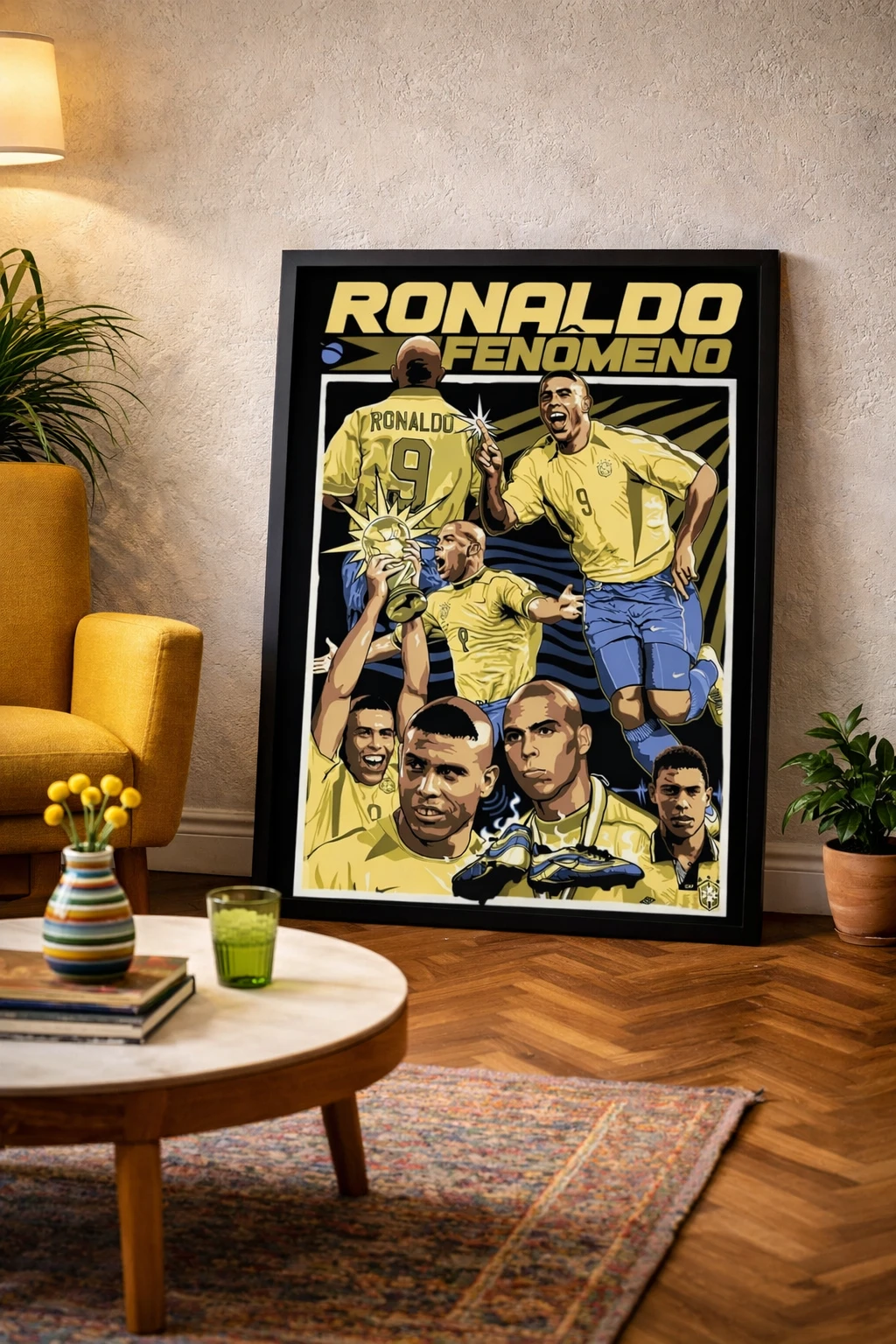 Ronaldo Nazario Fenomeno Duvar Tablosu 2. Fotoğraf
