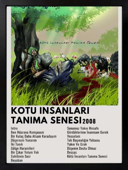 Sagopa - Kötü İnsanları Tanıma Senesi Duvar Tablosu 1. Fotoğraf