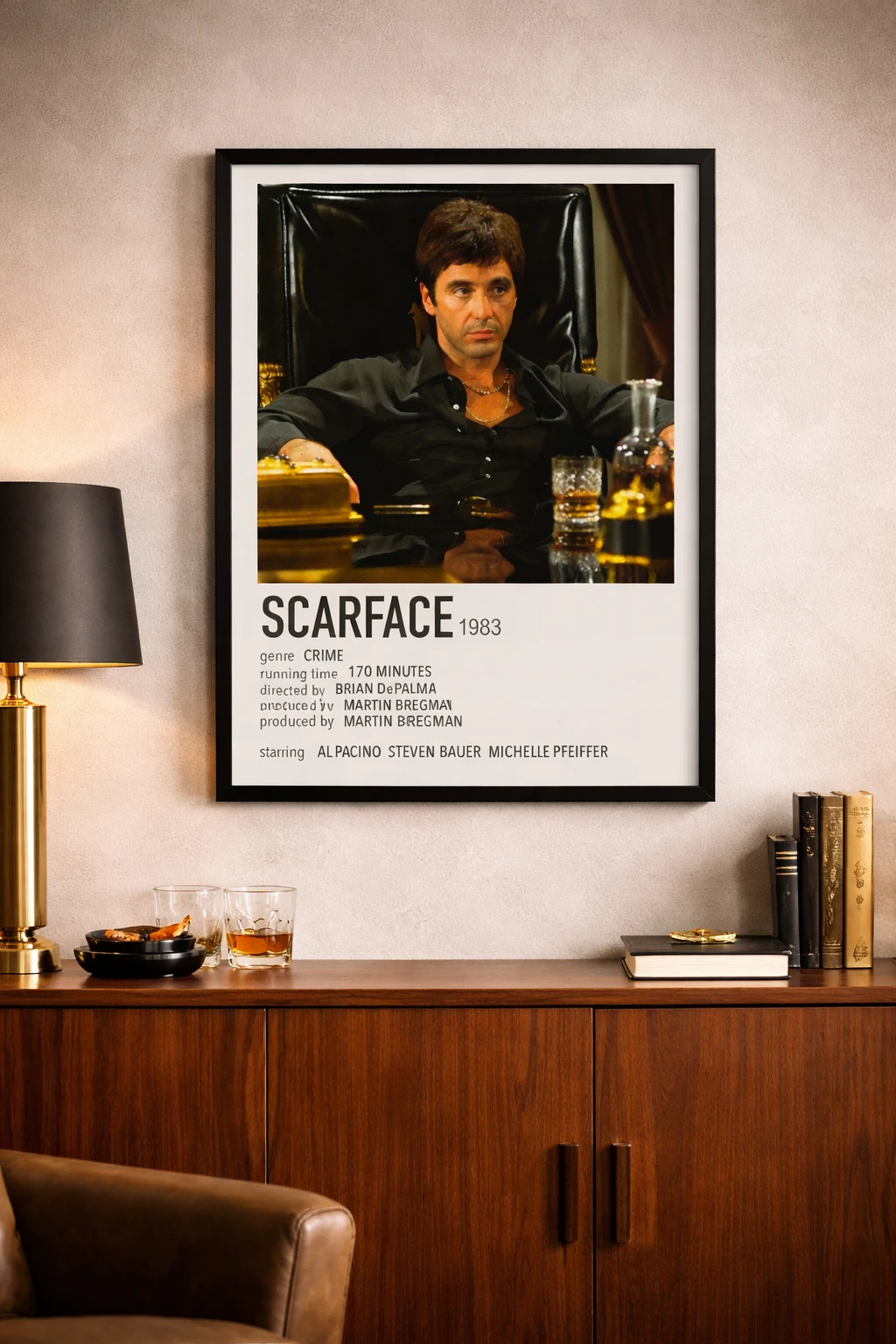 Scarface Tony Montana Duvar Tablosu 2. Fotoğraf