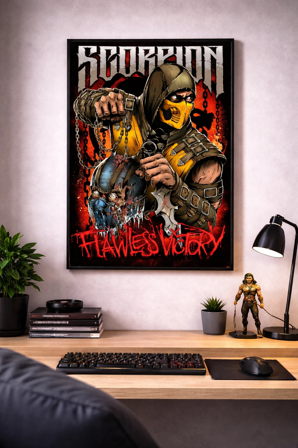 Scorpion Mortal Kombat Duvar Tablosu 2. Fotoğraf