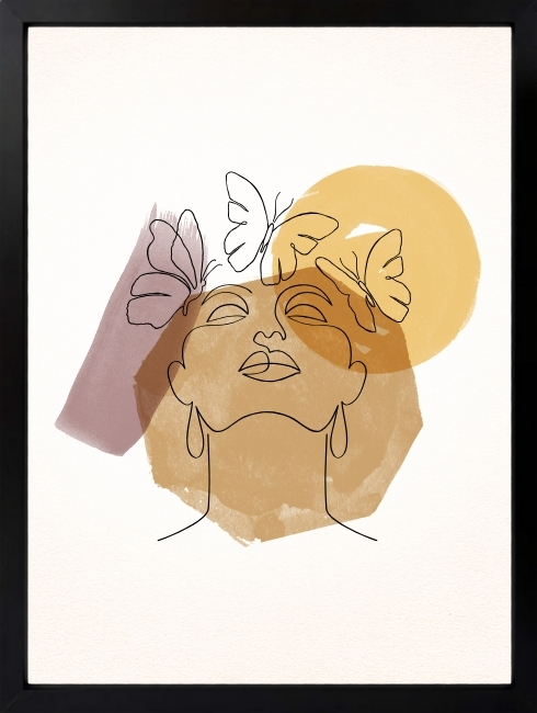 Soyut Kadın Duvar Tablosu 2. Fotoğraf