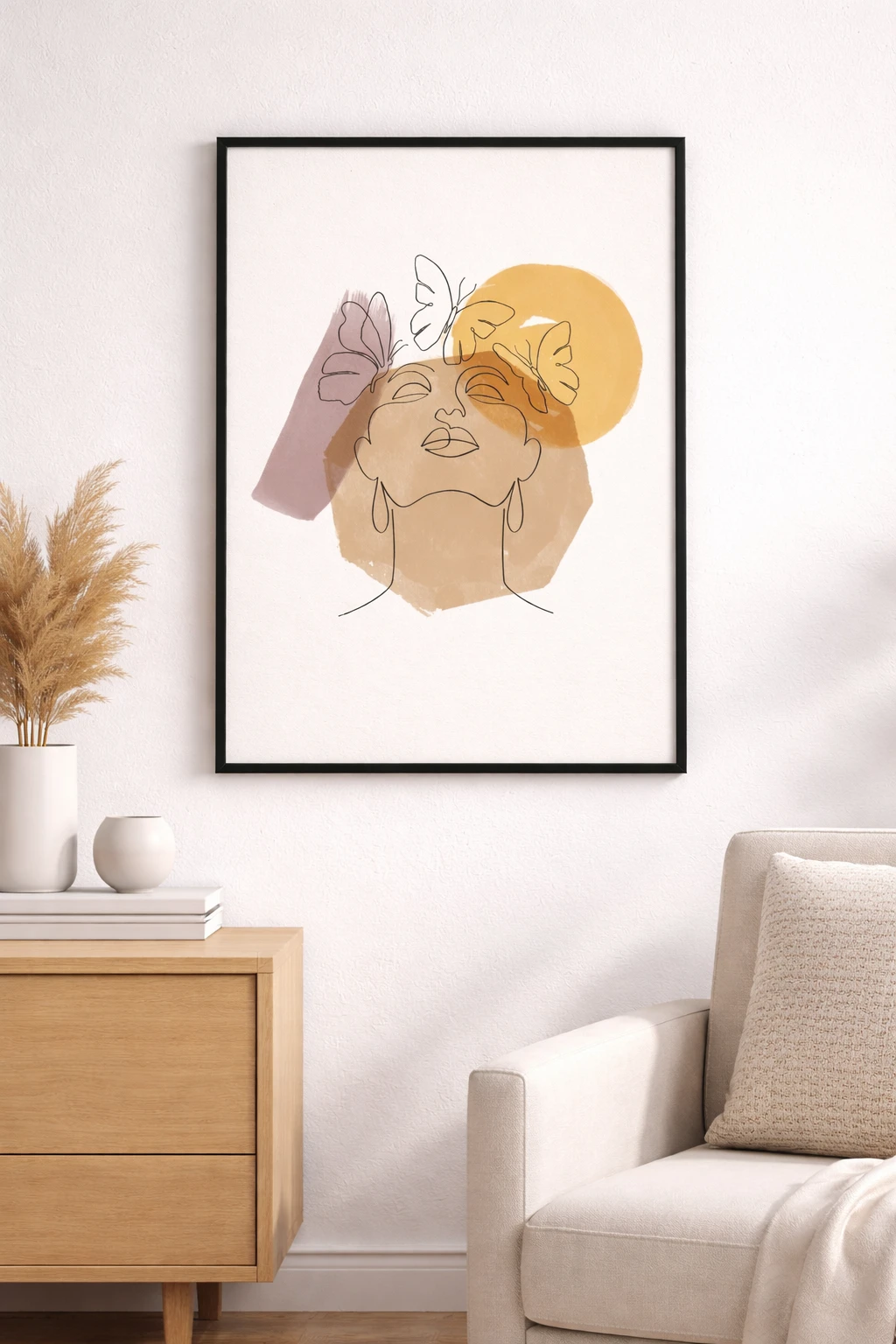 Soyut Kadın Duvar Tablosu