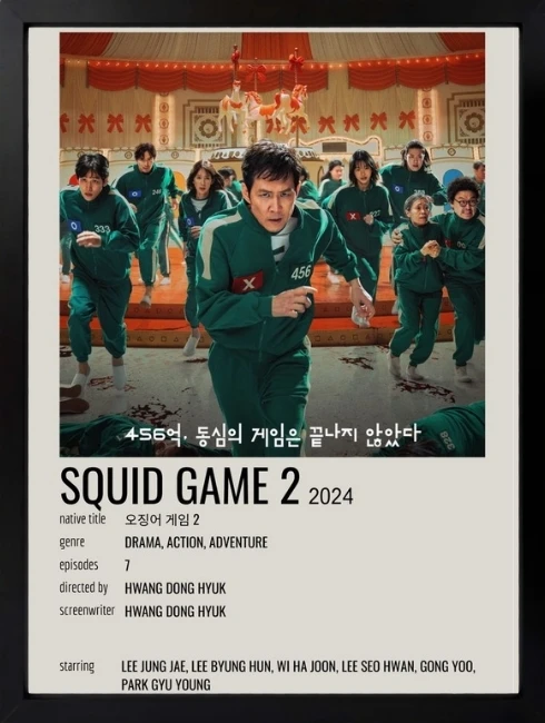 Squid Game Duvar Tablosu 1. Fotoğraf