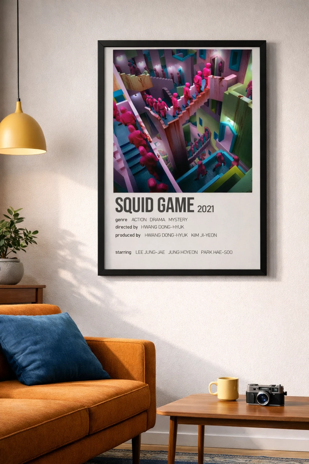 Squid Game Poster Duvar Tablosu 2. Fotoğraf