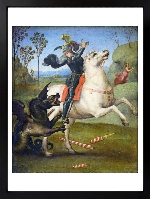 St. George and the Dragon Duvar Tablosu 1. Fotoğraf