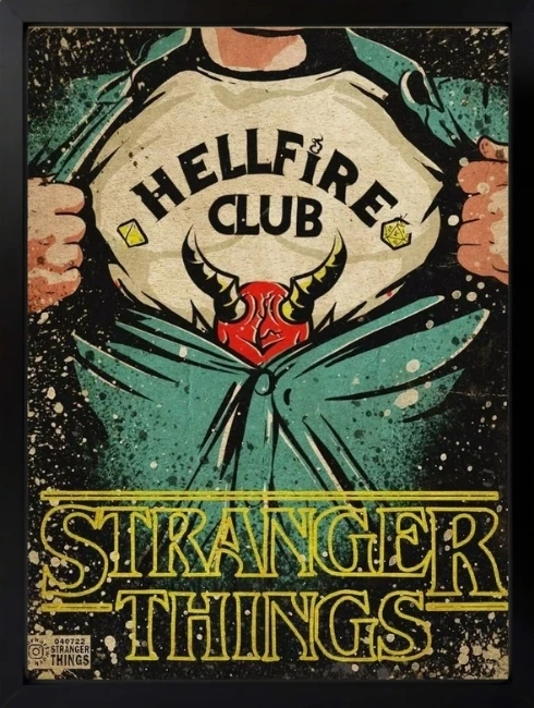Stranger Things Vintage Duvar Tablosu 1. Fotoğraf