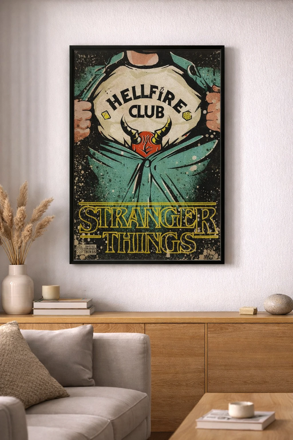 Stranger Things Vintage Duvar Tablosu 2. Fotoğraf