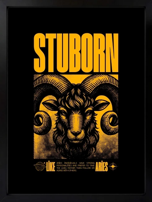 Stuborn Duvar Tablosu 1. Fotoğraf