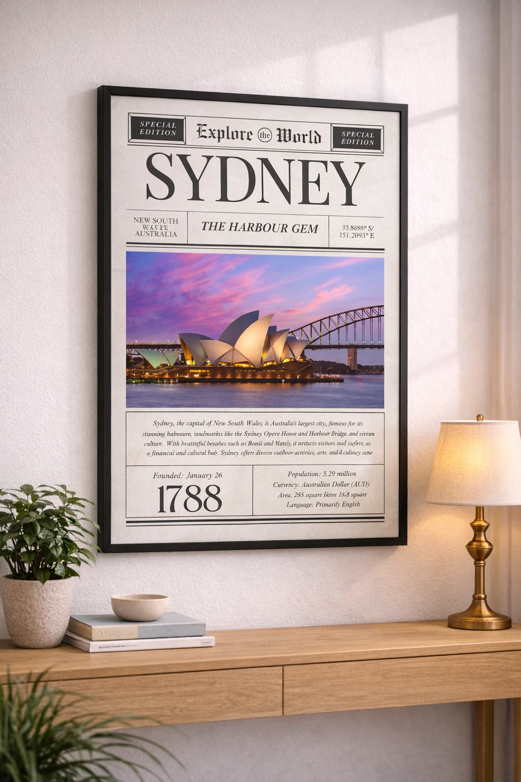 Sydney Duvar Tablosu 1. Fotoğraf