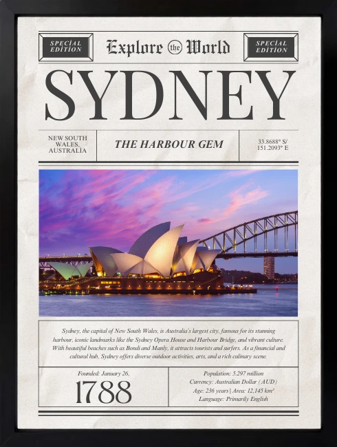 Sydney Duvar Tablosu 2. Fotoğraf