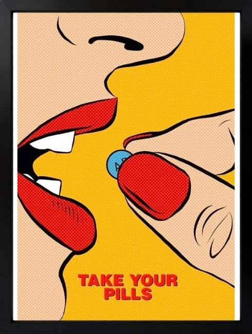 Take Your Pills Duvar Tablosu 1. Fotoğraf