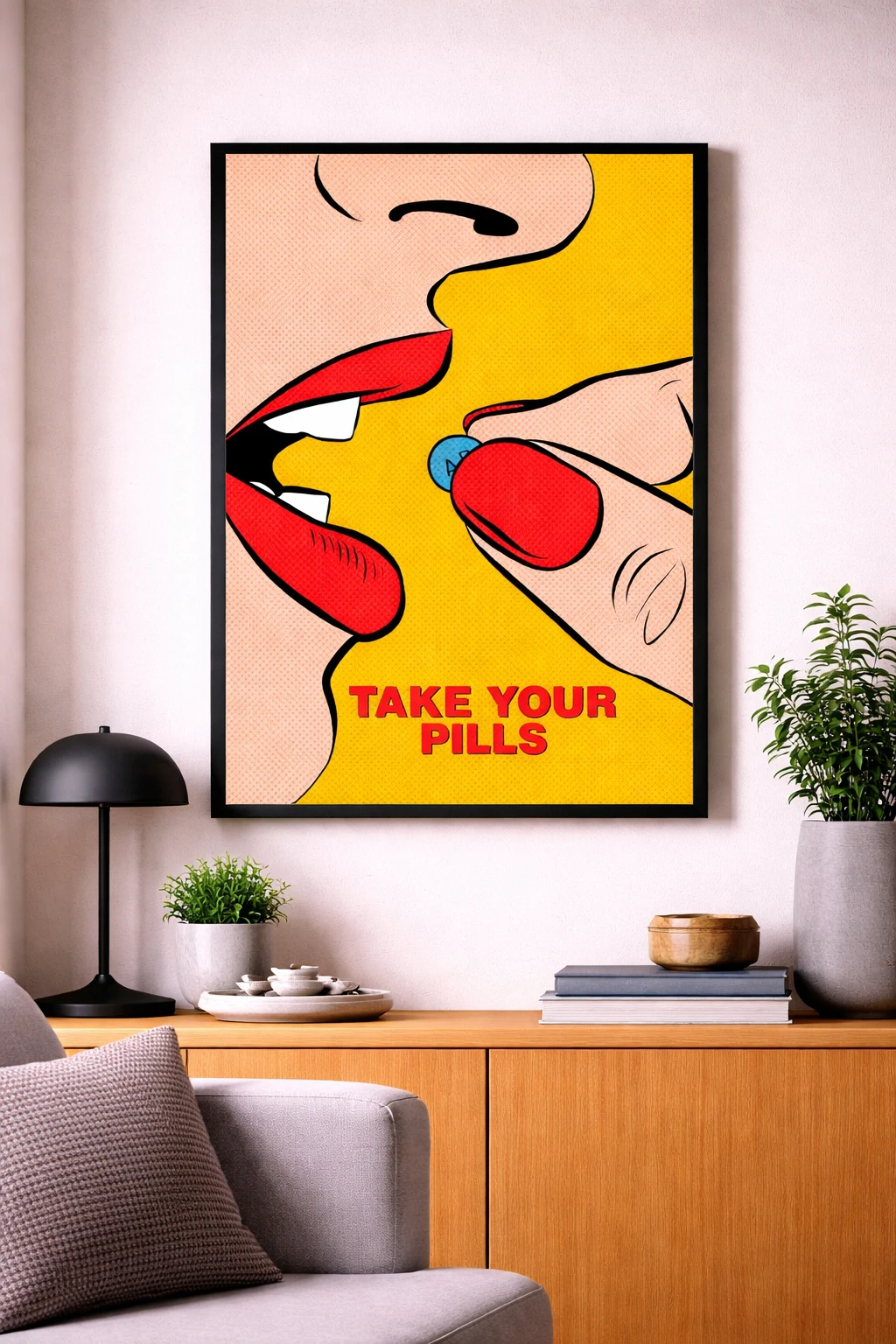 Take Your Pills Duvar Tablosu 2. Fotoğraf