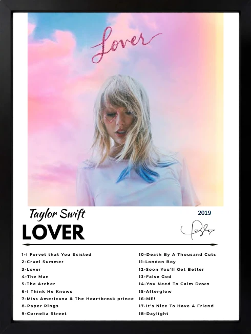 Taylor Swift - Lover Duvar Tablosu 1. Fotoğraf