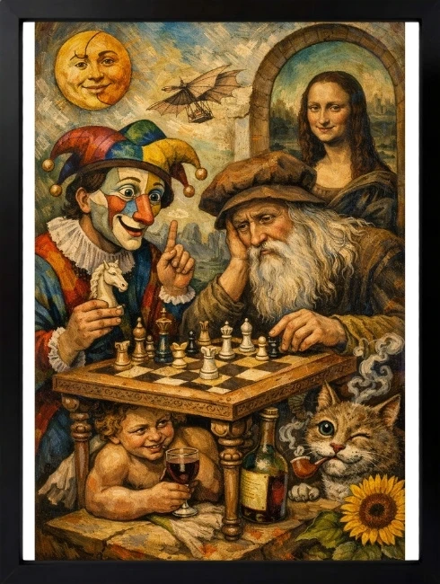 The Chess Players Duvar Tablosu 1. Fotoğraf