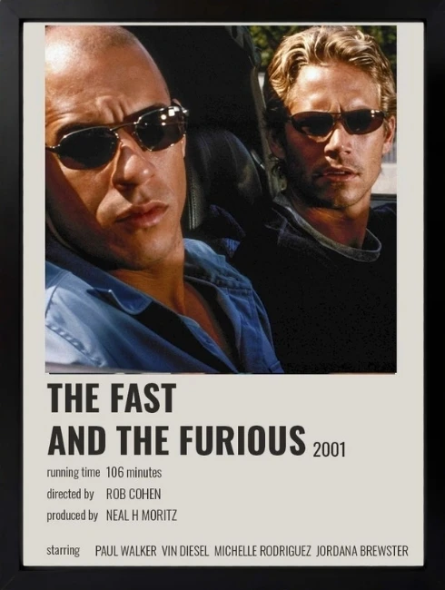 The Fast and the Furious Poster Duvar Tablosu 1. Fotoğraf